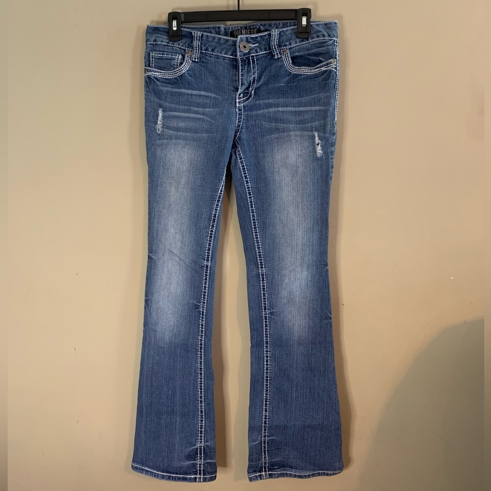 Premiere Denim by rue21 Blue Flare Wide Leg Jeans